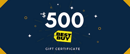 $500 Best Buy Gift Certificate